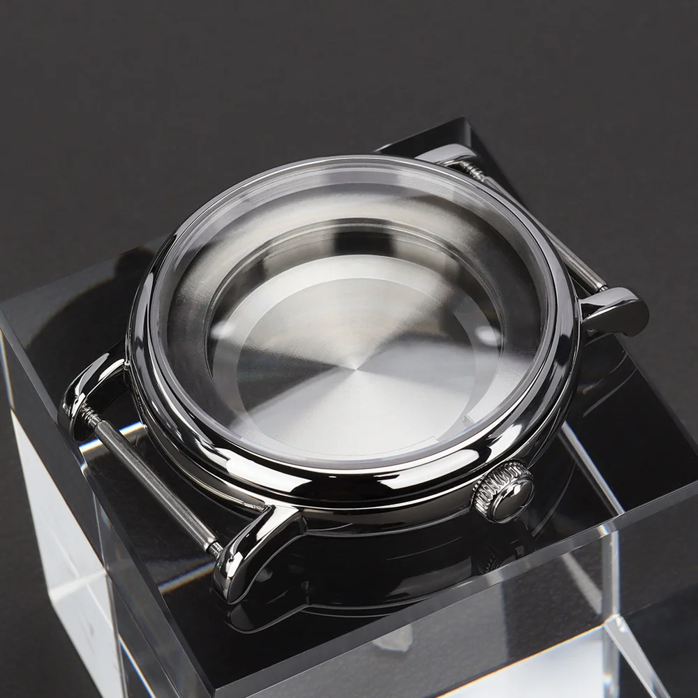 40mm 2824 Gehäuse Edelstahl Uhrengehäuse Luxus-Uhren Ersatzteile für ETA 2824 PT5000 Uhrwerk Gewölbtes Saphirglas – Detail 9
