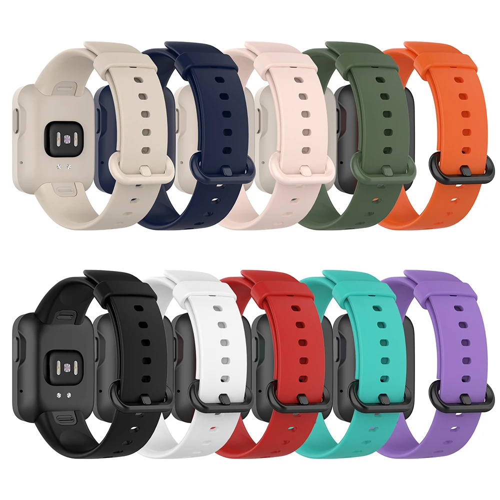 Silicone Strap For Xiaomi Mi Watch Lite Replacement Watch Band for Redmi Watch 1