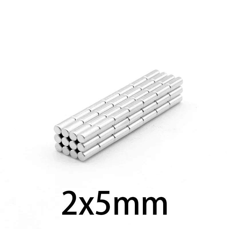 2*5mm Small Powerful Magnets Strong Round Magnets For Fridge, DIY, Building, Scientific, Craft, Education 2x5  2*5