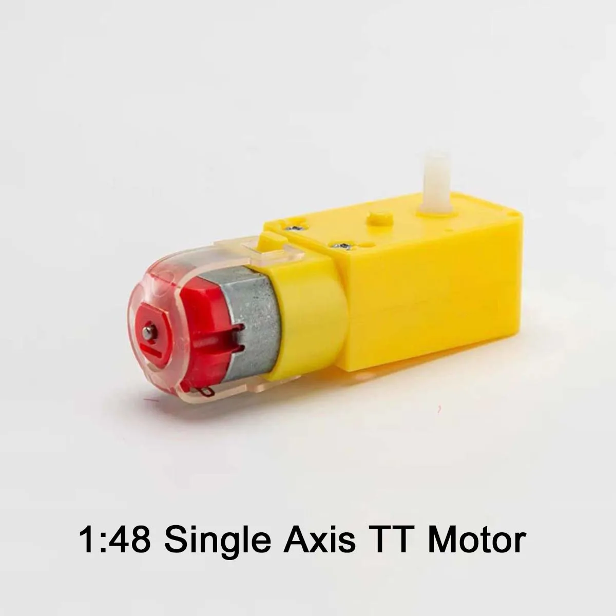 1Pcs TT Motor Smart Car Robot Gear Motor Micro Reduction Motor 1:48 Single/Double Axis Motor Remote Control Car DC Gear Motor