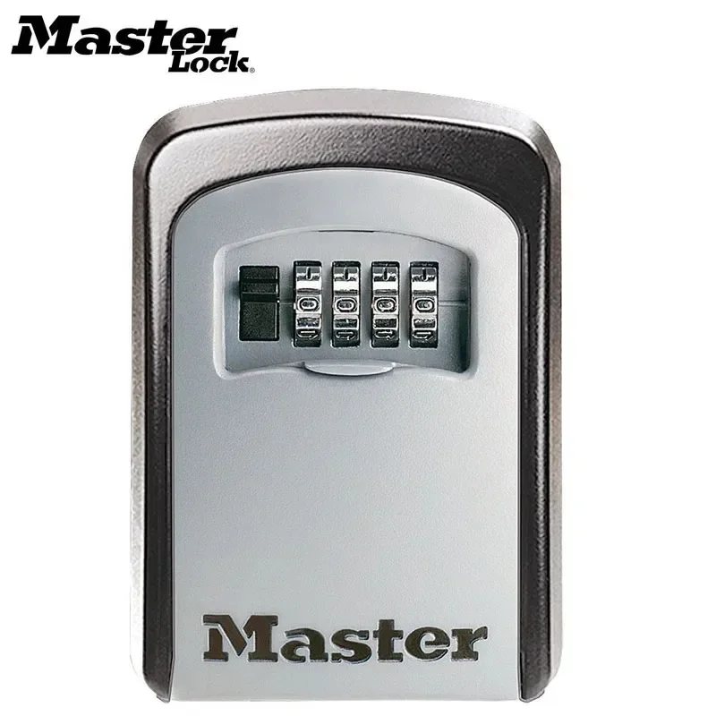 Master Lock Key Storage Box Wall Mount Outdoor Lock Box for House Keys Key Safe with Combination Lock 5 Key Capacity 5401D