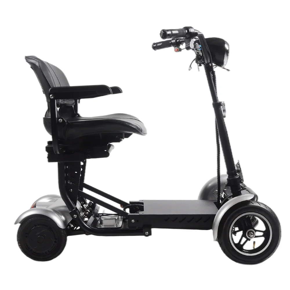 High Quality Travel 4 Wheels Electric Scooter All Terrain Outdoor Folding Portable Handicapped Mobility Scooter For Seniors