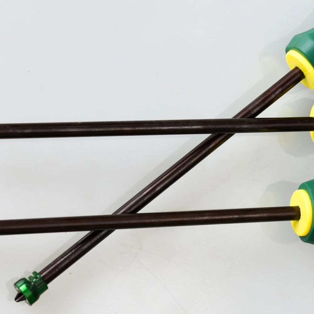 Destornillador cruzado alargado magnético de 6mm de diámetro, con mango de goma de bobina magnética, herramientas de reparación de seguridad aisladas, 1 Uds.