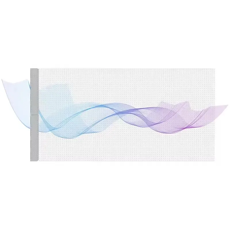 جدار فيديو LED مرن وشفاف وناعم داخلي P40 شاشة LED شفافة لاصقة لاستخدام زجاج النافذة #3