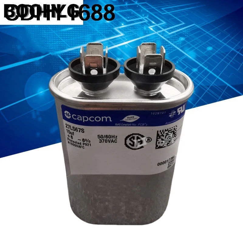 1 قطعة genteq 370V 15 فائق التوهج 370VAC CAPCOM 27L567S محرك بدءا مكثف GE