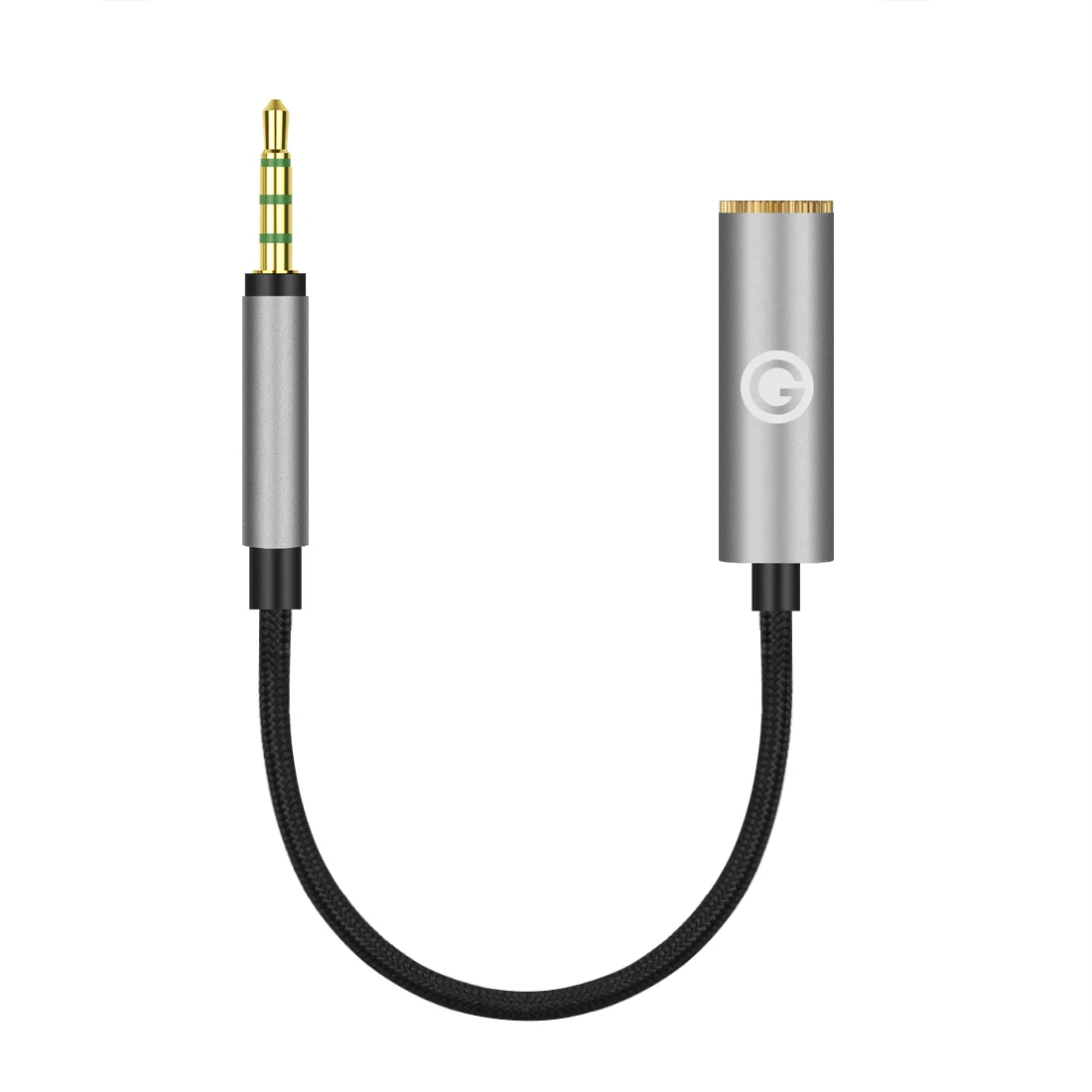 Geekria Apollo 4.4MM Balanced Female to 2.5MM Balanced Male Adapter Cord / 5 Cores Conversion Audio Cable, Aluminum (5.5 Inches)