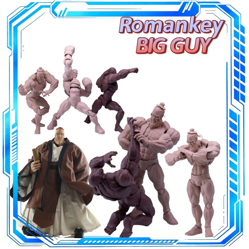 

Romankey Ums003 1/12 Big Guy Action Figures Male Blank Body Assembly Model Kit Articulated Figure Fun Statue Toy Ornament Gift