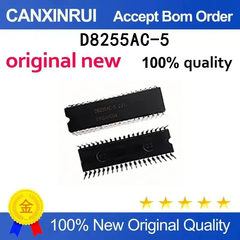 (5-100 pieces)Brand new original D8255AC-5 integrated block IC chip directly inserted into DIP40 spot chip