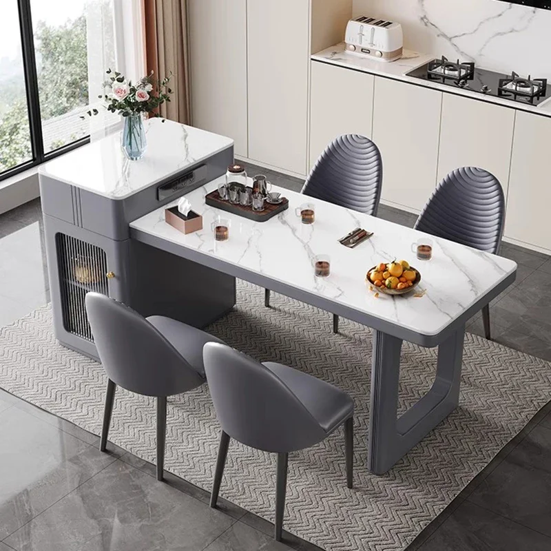 Modern Kitchen Table Extendable Dining Expandable Coffe Tables Extended Type Side Bed Ceramic Console Islands Transparent Craft