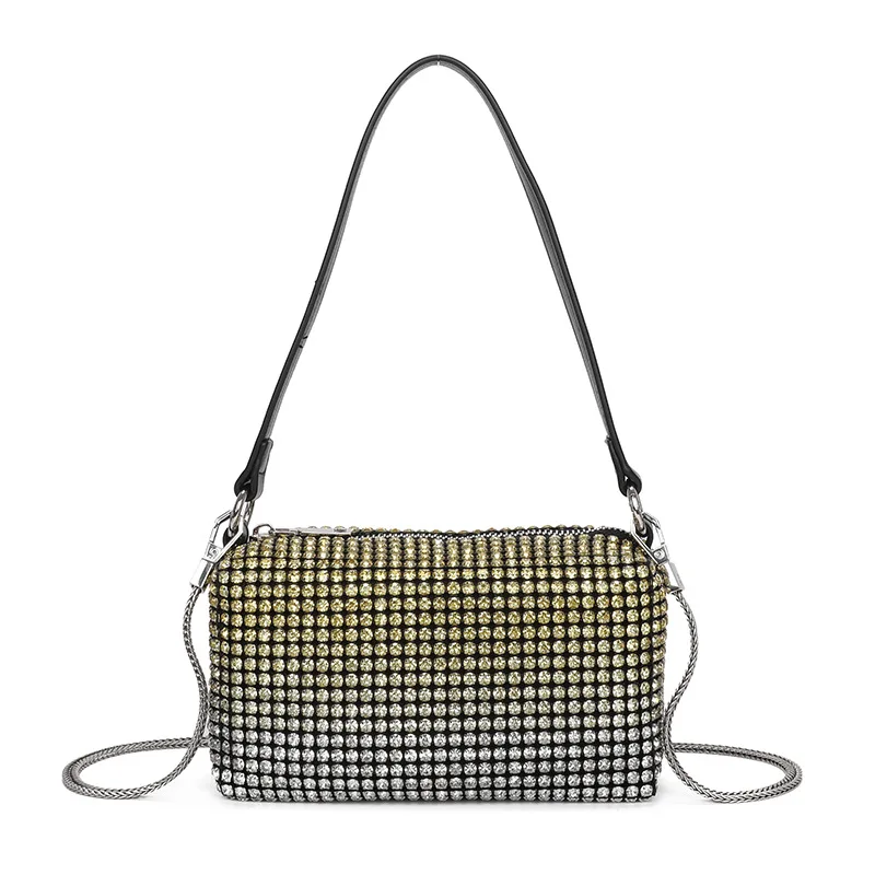 Luxury Water Diamond Messenger Bag One Shoulder Women's High Quality Crossbody Handheld Handbags For Women Casual  Multicolored
