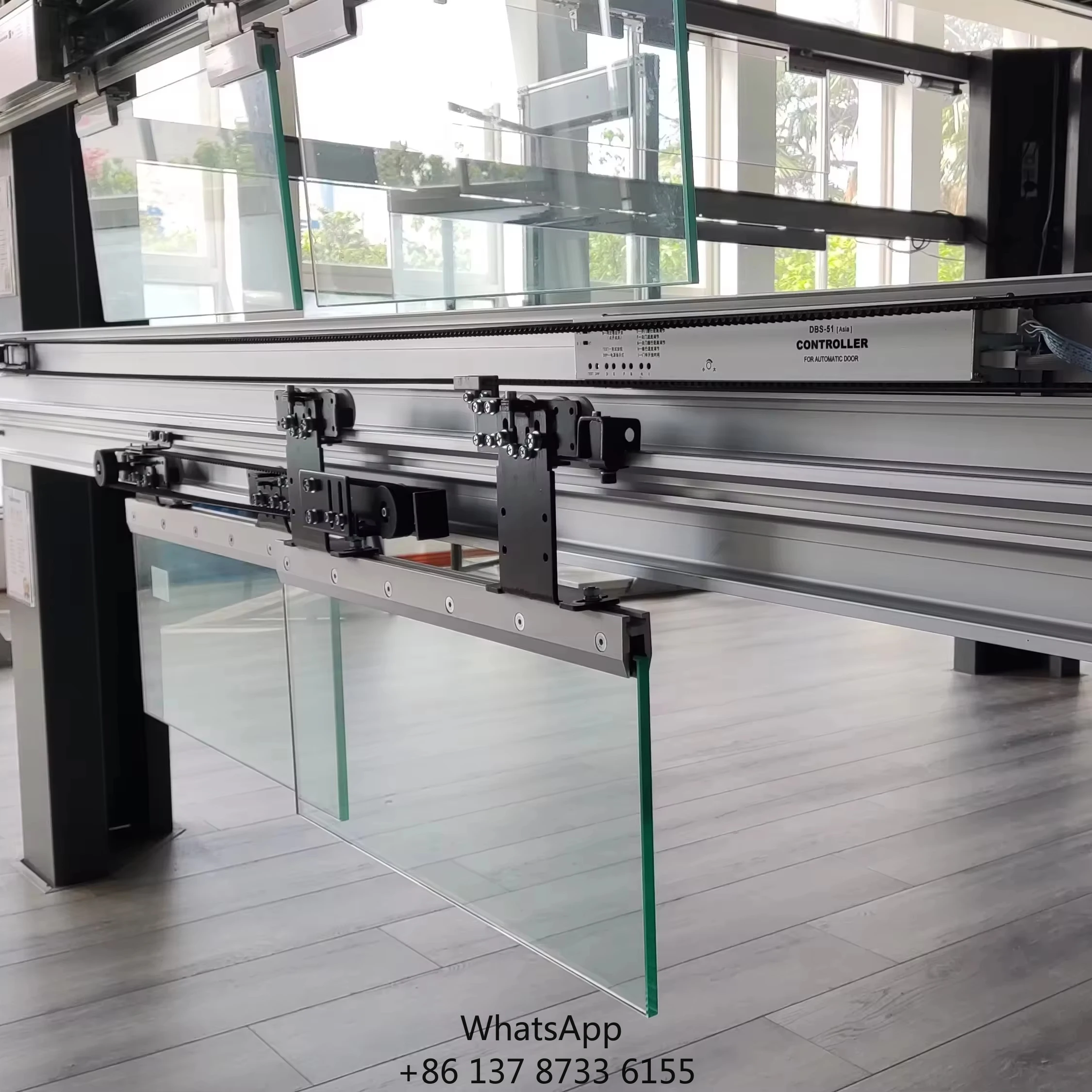 Asian Design Automatic Telescopic Door Operator Glass Sliding Door Opener 150kgs*2/100kgs*4