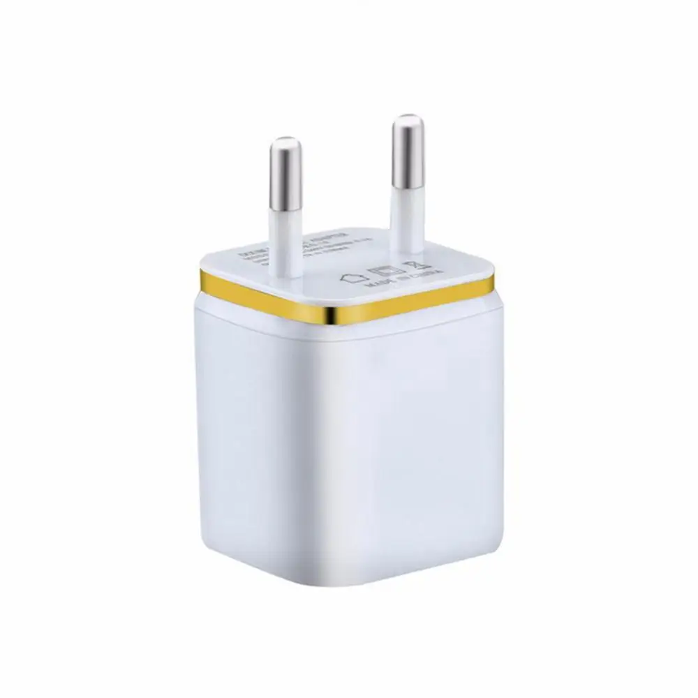 5V/2.1A Dual Port Wall Charger Dual USB Ports Quick Charging Wall Charger Mobile Phone Power Adapter US EU Fast Charging Adapter