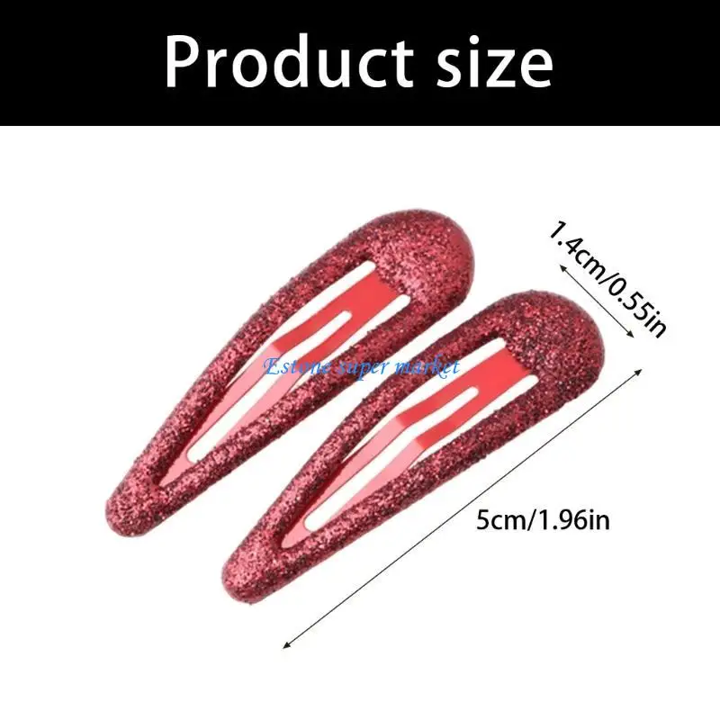 090B 10 Uds. Accesorios brillantes para cabello infantil Clips aleación pasadores ligeros