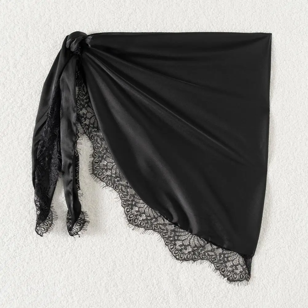 

Two-wear Beach Dress Beach Cover Up Bandeau Skirt Lightweight Chiffon Cover Up Lace Details Sexy Beach Cover Up Dress Cover-ups