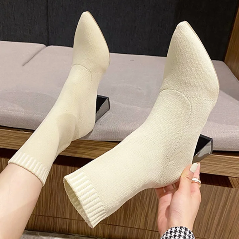 من المألوف الجديد وأشار الجلد المدبوغ الدافئة أحذية فارس عادية لراحة الشتاء/مزاج أنيق حجم كبير أحذية الحصان للنساء