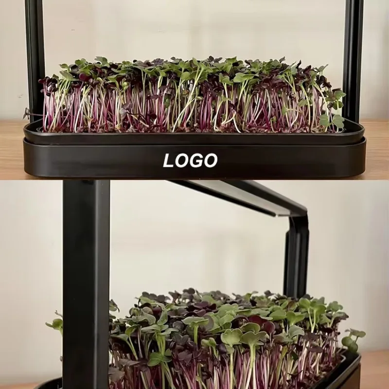 نظام الزراعة المائية التلقائي للحديقة الداخلية مع نظام زراعة إنبات النباتات بإضاءة LED