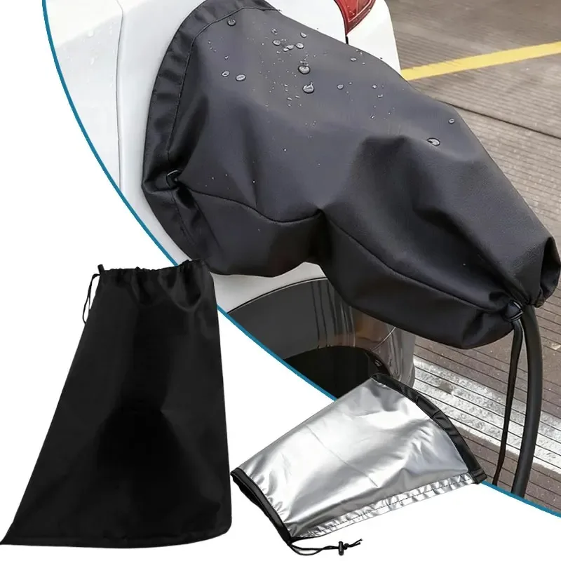 Oxford Cloth Protective Sleeve Electric Car Charger Port Rain Cover EV Charging Gun Dustproof Waterproof Cover for Outdoor Use