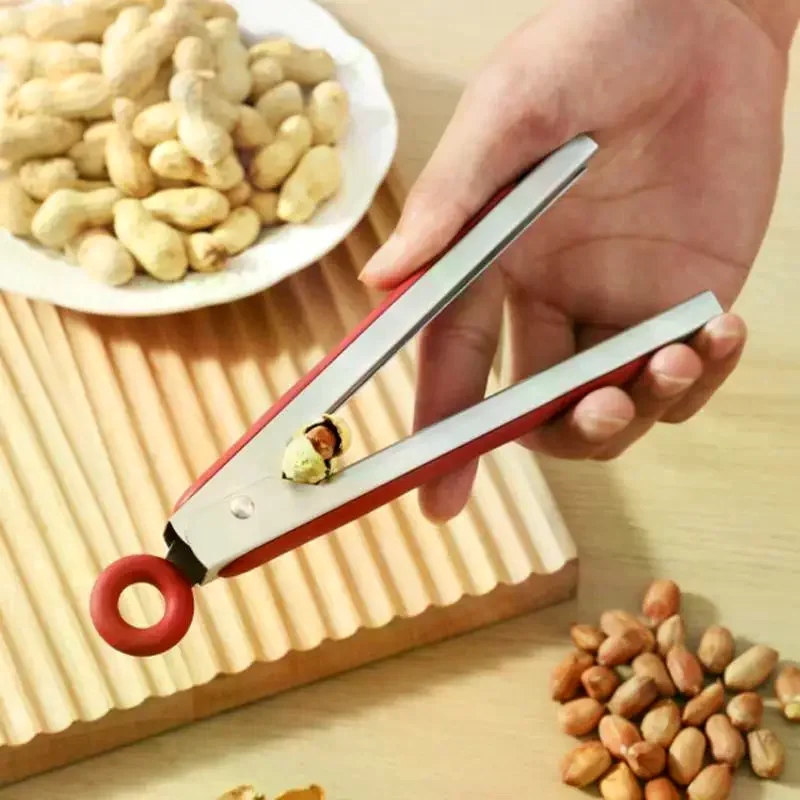 Stainless Steel Peanut Shells Peeling Tool Nutcracker Peeling Pliers Suit For Pecans Almonds Brazil Nuts Shells Peel Supplies