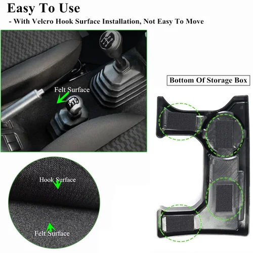 Imagen 2 del producto Caja Organizadora de Almacenamiento para la Consola Central y Palanca de Cambios para Suzuki Jimny JB64 JB74 4WD MT 2019-2026, Portavasos, Bandeja de Ordenación, Accesorios