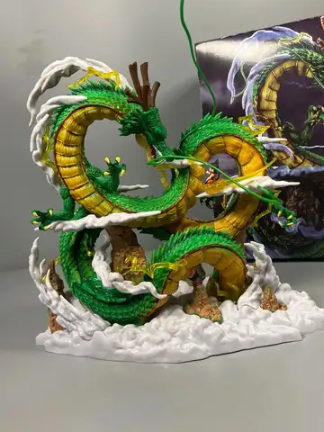 24cm Dragon Ball Anime Figure Shenron Figure Goku And Shenron Figurine Model Pvc Statue Doll Collection Room Toy Gifts