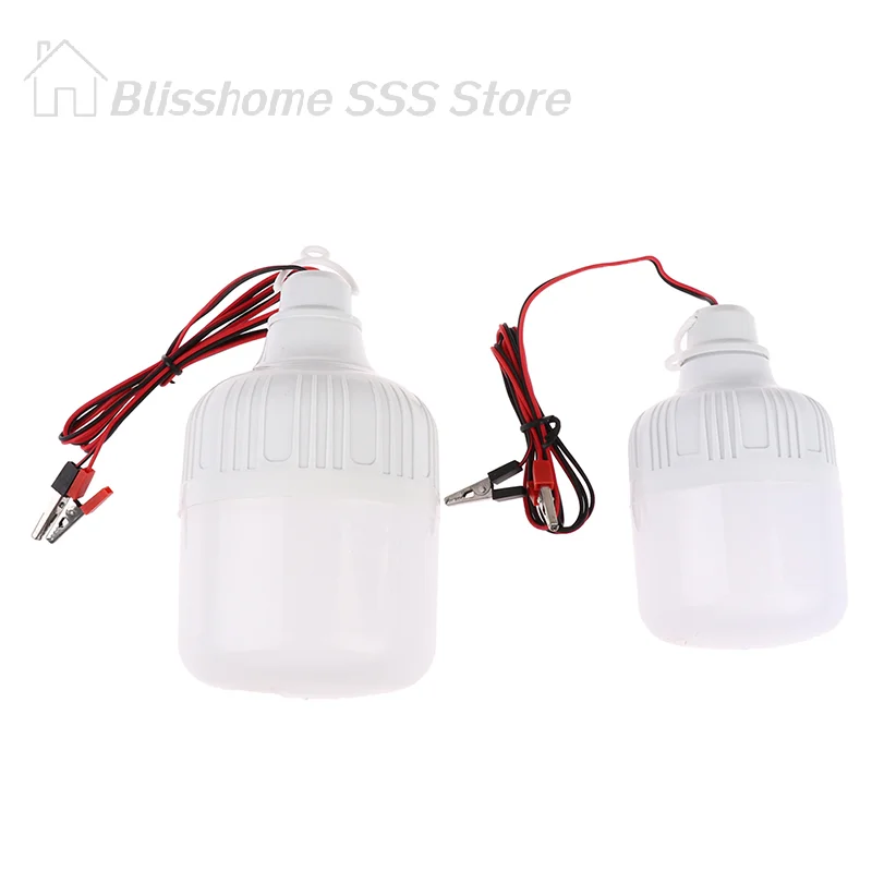 【S】12V LED Lamp Portable Bulb 3W 5W 7W 9W 12W 20W 30W Outdoor Camp Tent Night Fishing Hanging Light Emergency Cold White