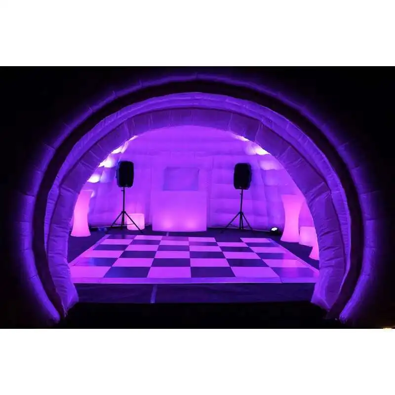 Beautiful Giant Inflatable Dome Tent Rental Inflatble Igloo Party Tent With LED lights