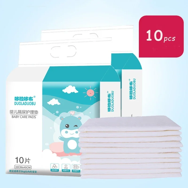 10pcs Baby Disposable Changing Pads Infant Underpads Waterproof Diaper Breathable Bed Table Protector Mat Baby Care Mattress