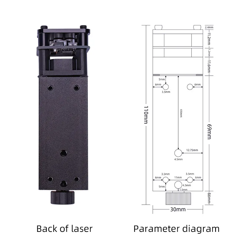 Imagem -04 - Cabeça do Laser da Máquina de Gravura de Daja 3w 5.5w 7w 10w 15w 30w Alta Potência para o Logotipo de Madeira Aço Plástico Bambu Wifi Faça Você Mesmo Vidro