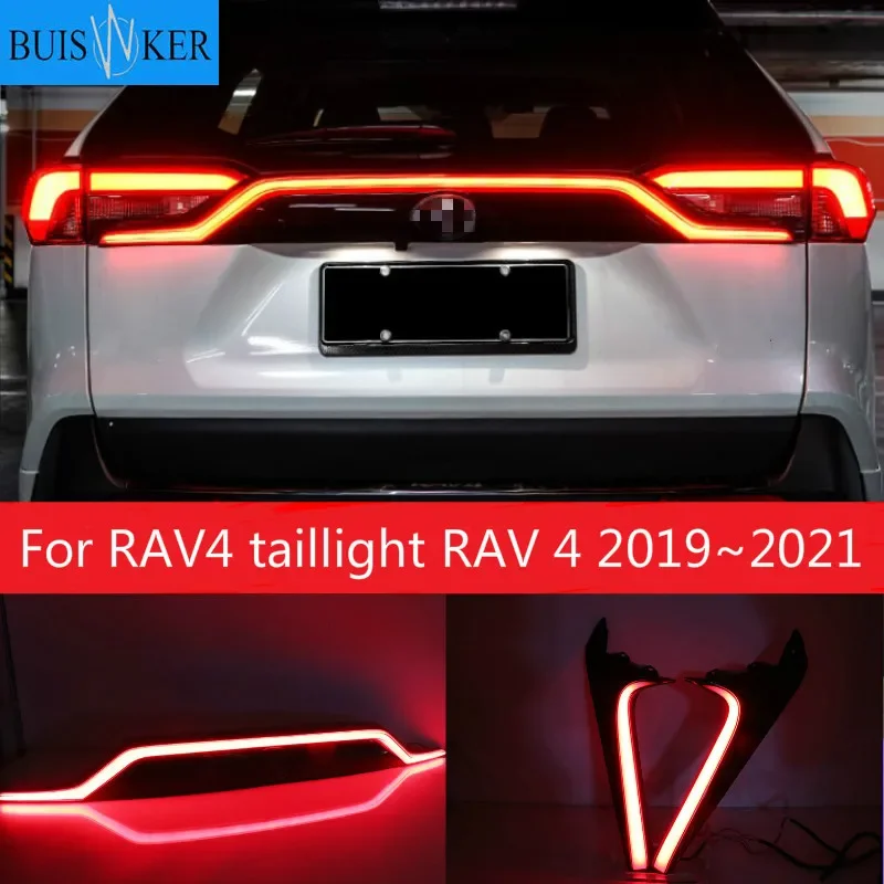 

For RAV4 taillight RAV 4 2019~2021 LED car accessories Taillamp RAV4 rear light fogDynamic car bumper tail light