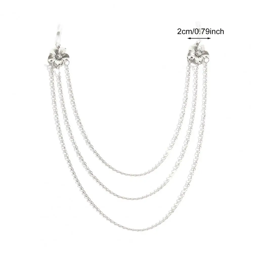 Floral Nipple Chain Floral Breast Chain Non Piercing Nipple Jewelry Sexy Layered Body Chain Accessory Beach Party Bikini Chest