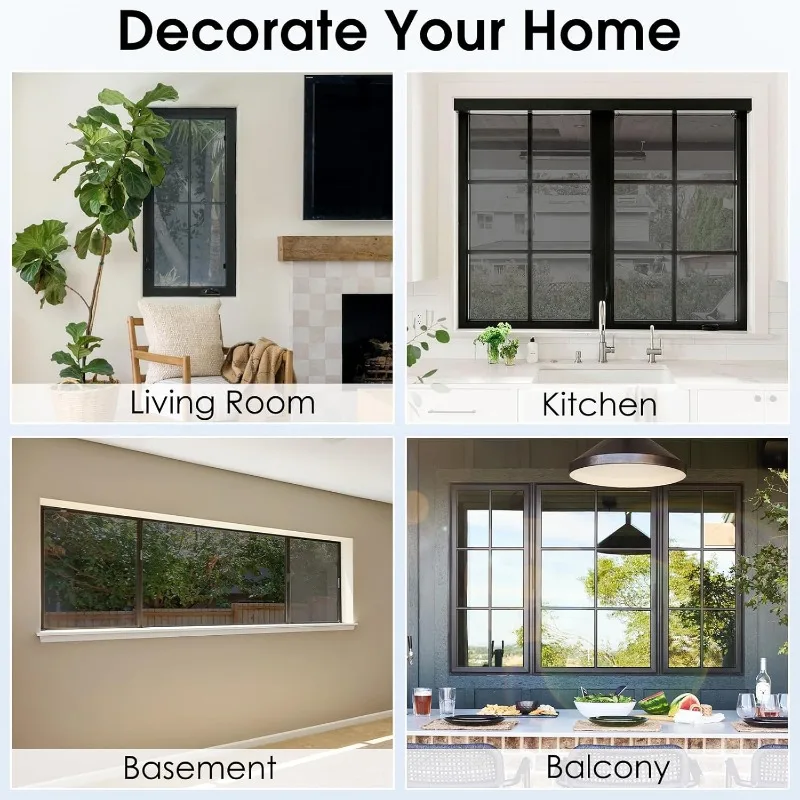 Window Privacy Film Daytime One Way Mirror Tint UV Heat Control Static Cling See Out Not in Glass Door Covering Tinting Film