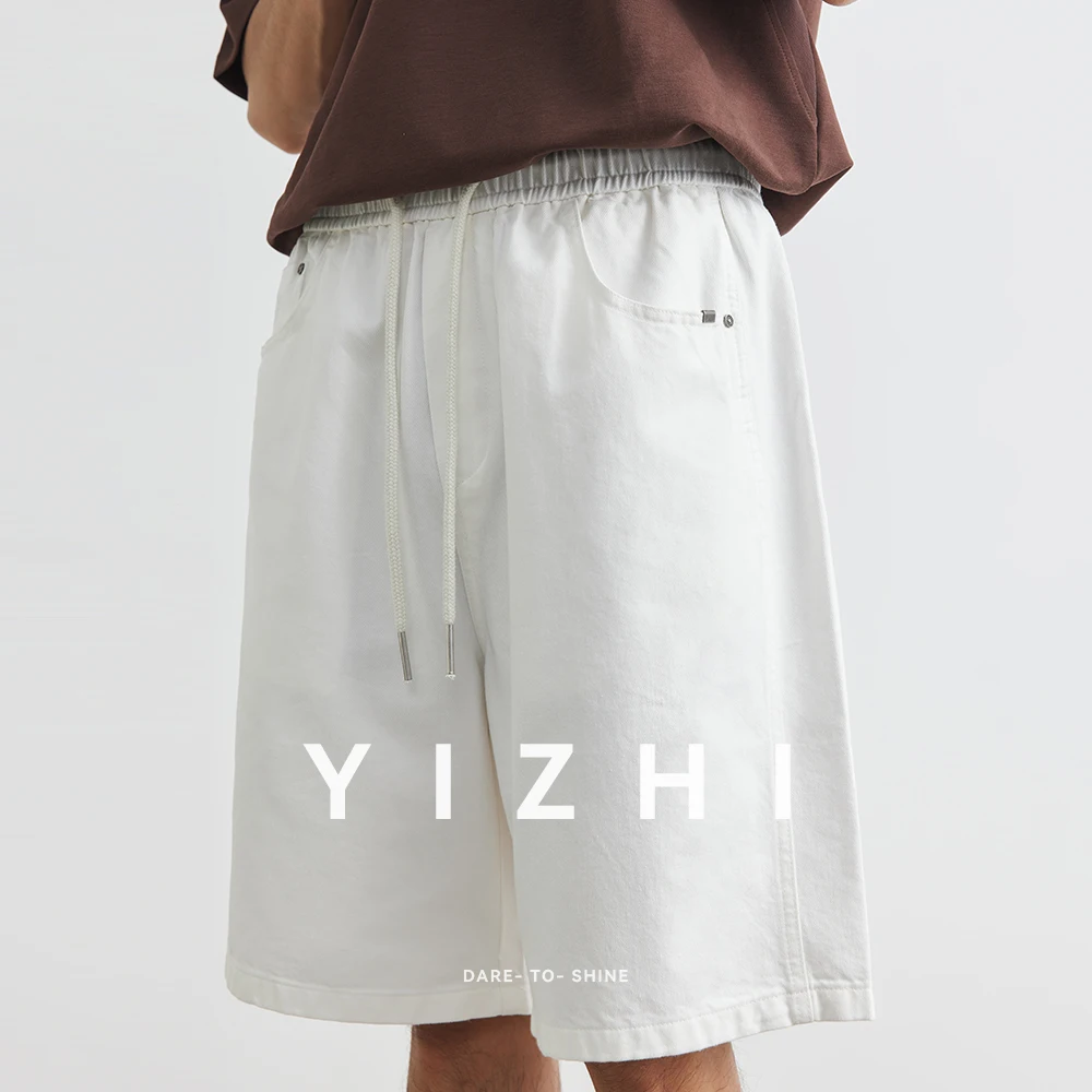 Fashion Men's Cotton Shorts 2025 Summer New Brand Outdoor Sports Fitness Shorts Elastic Waist Large Size Shorts Men's Clothing