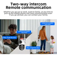 4K 8MP Wifi PTZ Camera Outdoor Wifi Dual Lens Security IP Cameras 10X Zoom AI Tracking ONVIF CCTV Surveillance Camera Waterproof 4