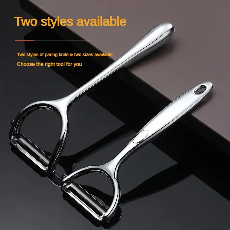 1Stainless Steel Plastic Handle Peeler Potato Fruit Vegetable Beam Knife Peeling Tool Multifunctional Tools for Cutting Fruit