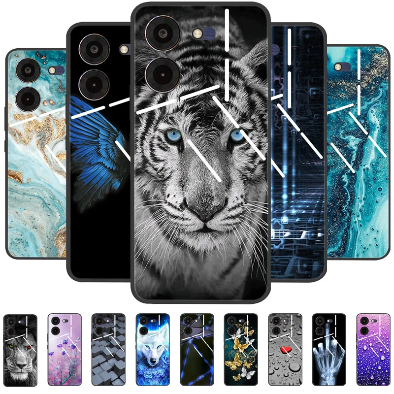 

For Tecno Pova 5 Pro 5G Case Pova5 4G Soft Silicone TPU Phone Back Cover For Tecno Pova Neo 3 Shockproof Bumper LH6n Cartoon