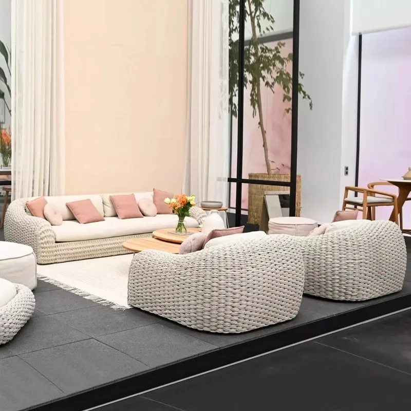 

Минималистичный дизайн Уличные диваны Роскошный акцент Индивидуальные диваны для скандинавского сада Креативная мебель для отелей Arredo Giardino Lshysf