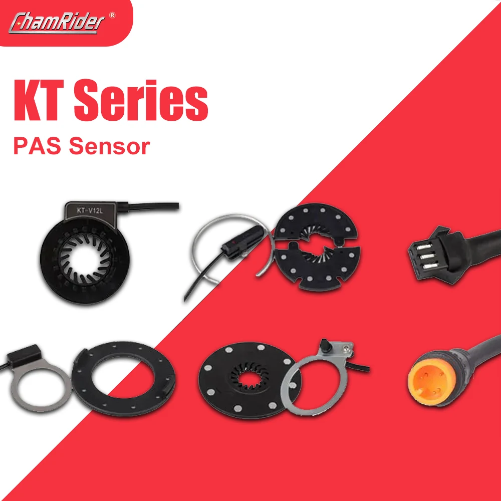 

ChamRider KT PAS Pedal Assist Sensor V12L D12L BZ-4(8) BZ-10C Julet Waterproof Connector 6 Magnets Dual hall Sensors 12 Signals