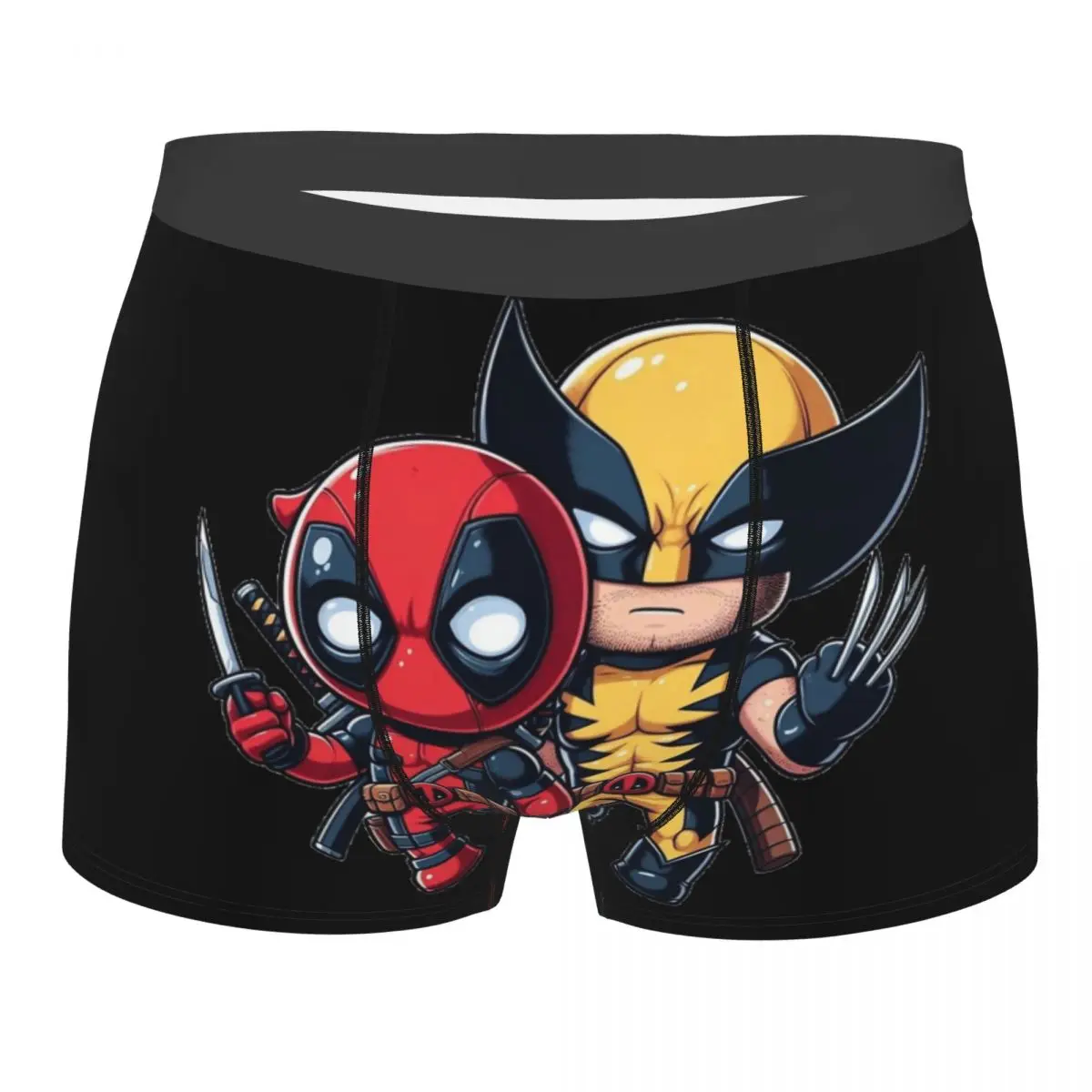 Deadpool & Wolverine Movie D&W Boxers Gag Gift For Men Amazing Underwear Superheroes Cartoon Boxer Briefs