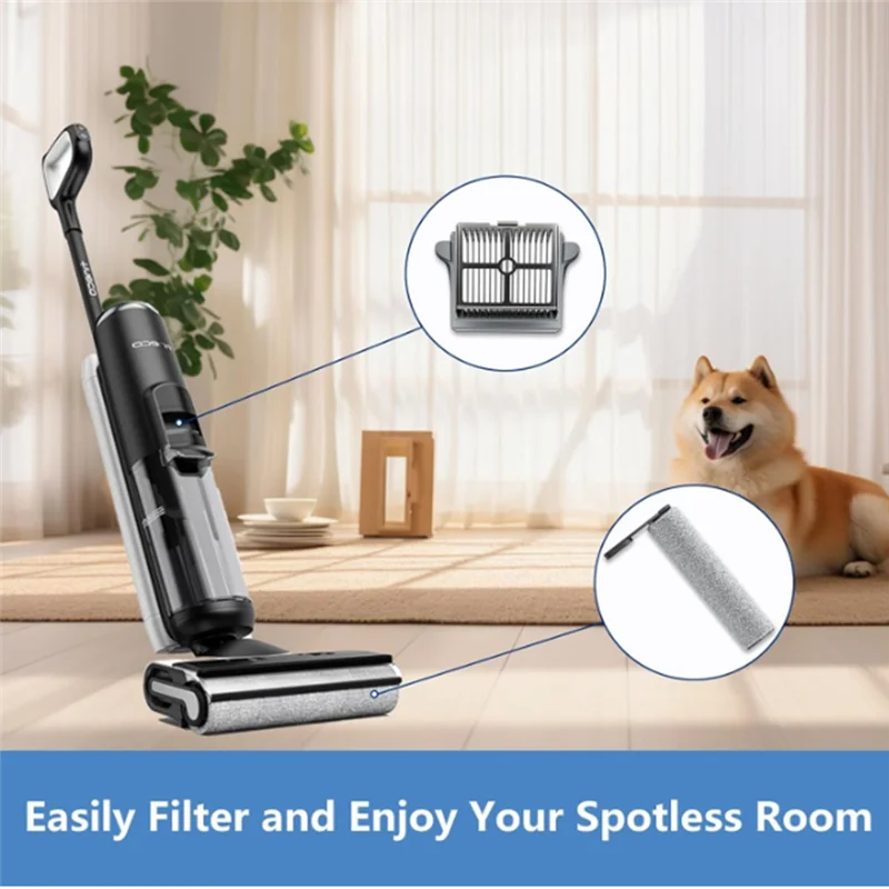 ABRG-Rolos de escova e filtros de substituição para Tineco S5 Series Cordless Wet Dry Aspirador de pó Kit de substituição