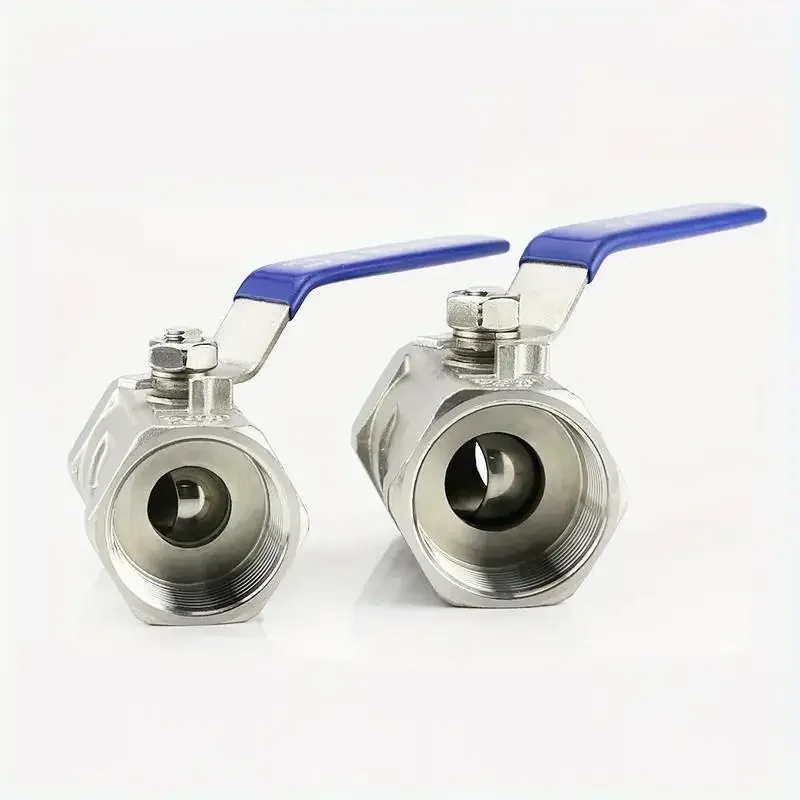 Stainless Steel Ball Valve with Vinyl Handle - Female BSP Thread, Available in Sizes 1/4