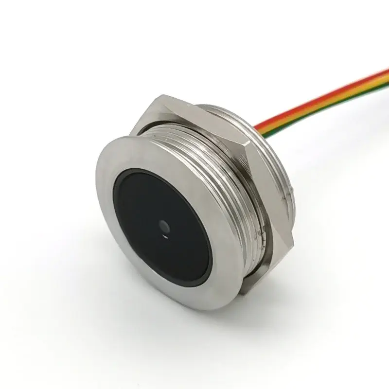 GM60 rundes QR-Code-Scan-Modul, 1D-2D-Identifikationsmodul zum Scannen von Barcodes, Installation von Edelstahlgewinden