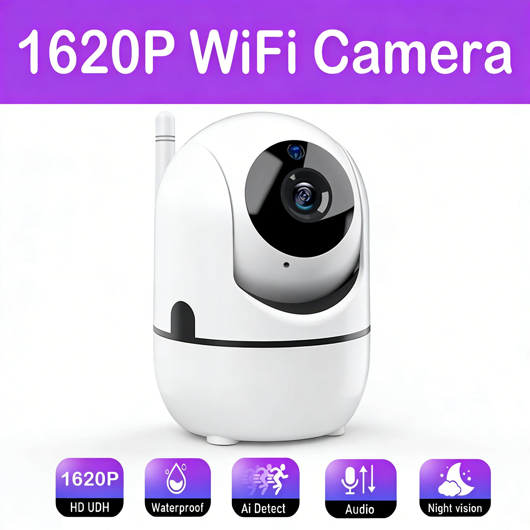 New Wifi IP Camera Smart Home Auto Tracking 1620P Full Night Vision Waterproof Network Wireless CCTV Video Baby Security Camera