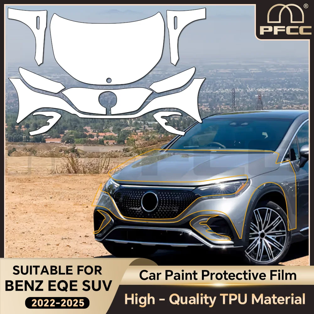 

For Mercedes Benz EQE SUV 2022 2023 2024 TPU Paint Protection Film Pre-cut PPF Car Body Anti-Scratch Kit Clear Bra Resistant