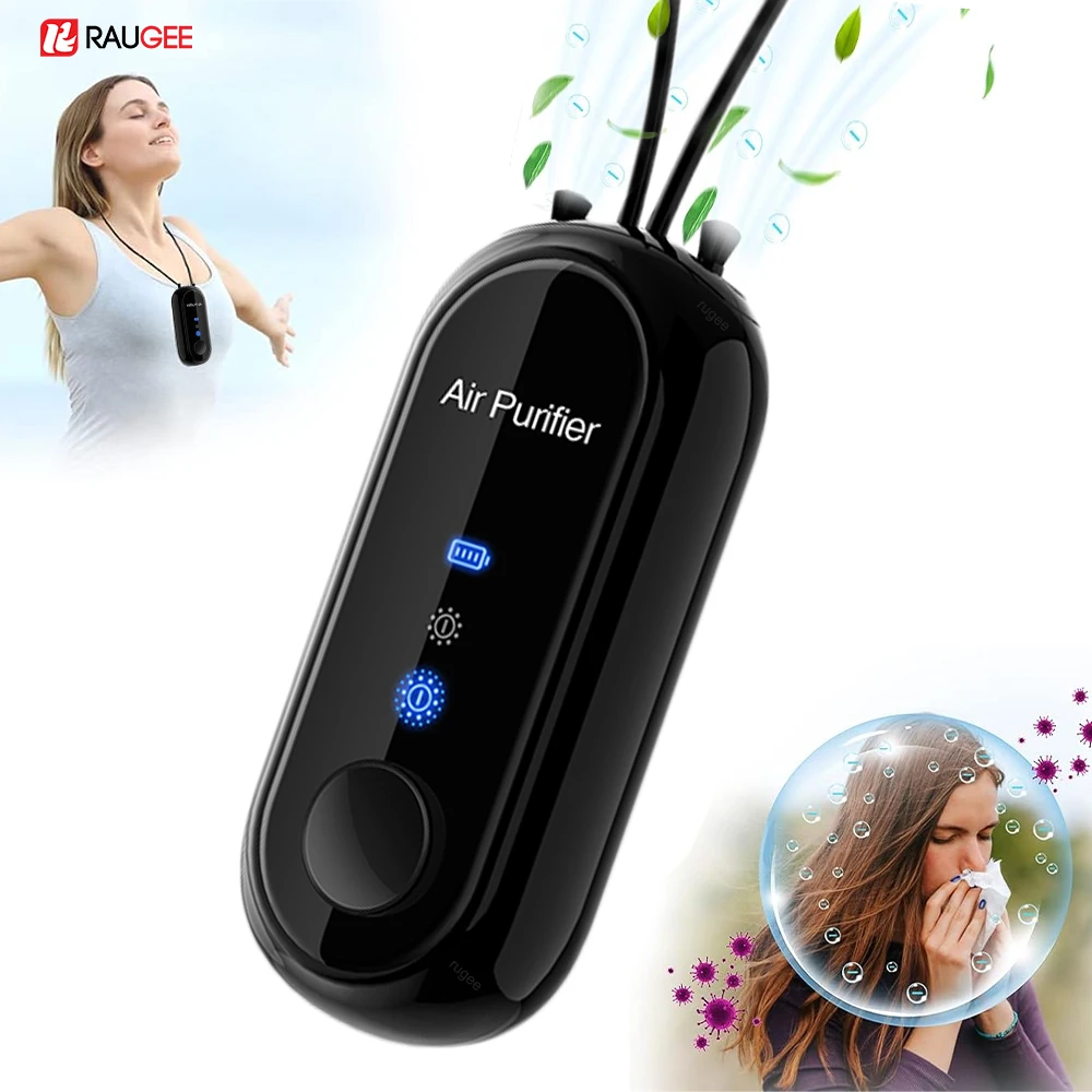 

Портативный очиститель воздуха, мини-путешествие, персональный воздухоочиститель, ожерелье, перезаряжаемый беспроводной очиститель воздуха без фильтра, подвесной очиститель воздуха на шею