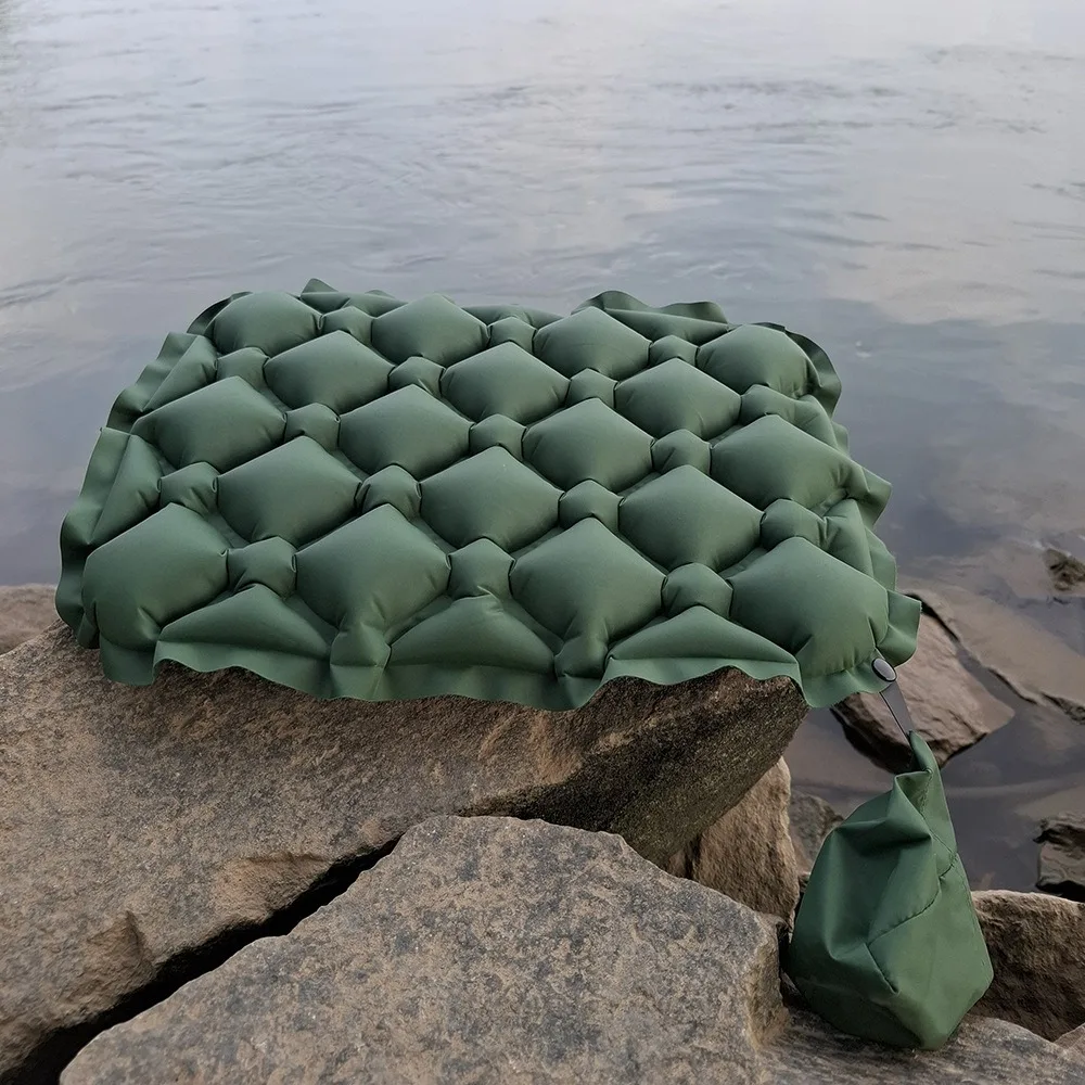 Cojín inflable impermeable camping – Ligero y portátil para pesca - imagen 4