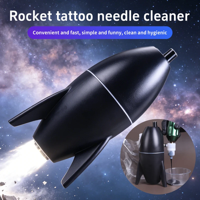 Tattoo Needles/Cartridges Electric Permanent Makeup Tattoo Automatic Cleaning Machine Equipped With Disposable Bags And Nozzles.