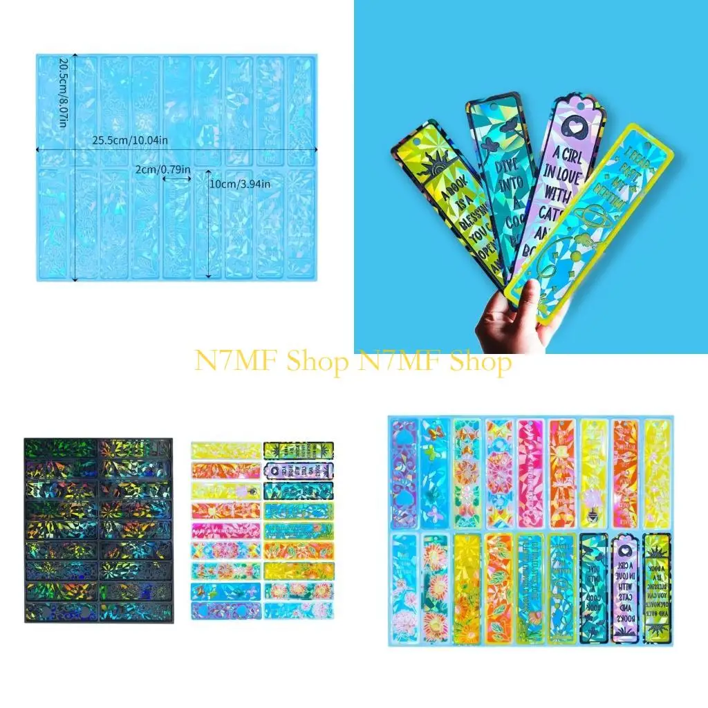

N7MF Rectangle Silicone Epoxy Resin Mold Jewelry DIY Craft Gifts