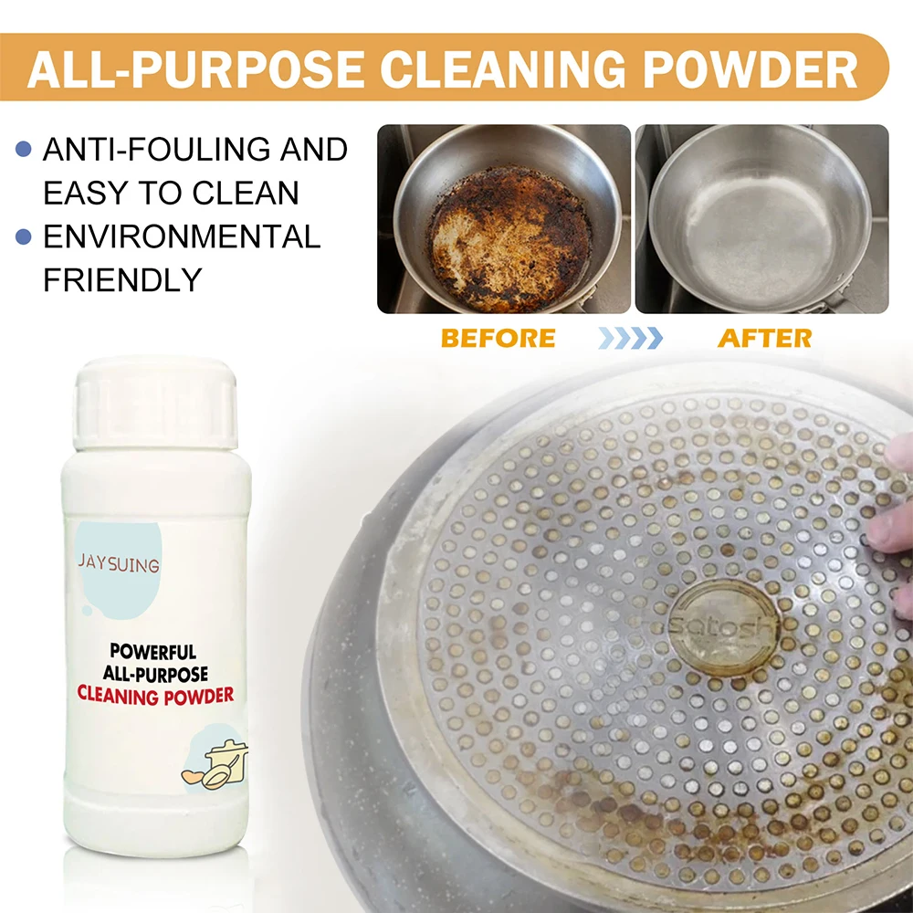 Powerful Kitchen Cleaner One Second Cleaning Effectively Remove Kitchen Stains Sports Shoe Whitening Powder All-Purpose Cleaning