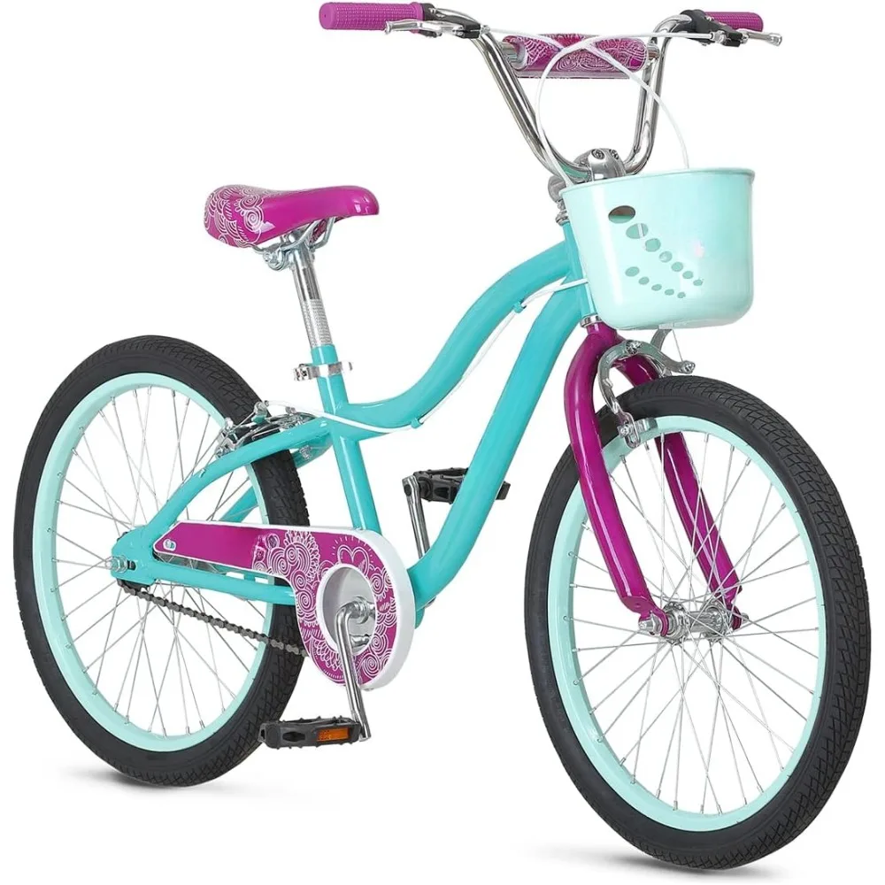 

Kids Bike, Chain Guard Kickstand Included, Basket or Number Plate, Boys and Girls Age 7-13 Year Old,Rider Height 48-60 Inch Bike