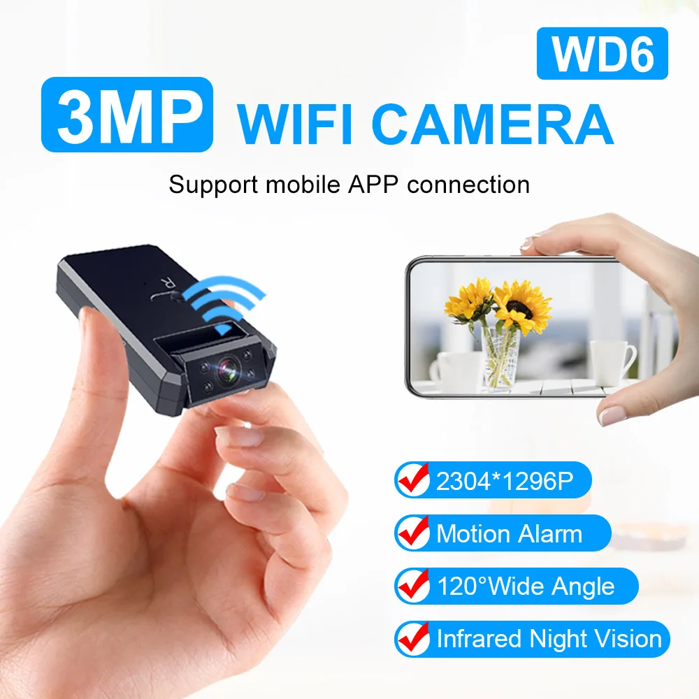 WD6 Intelligent Wireless WiFi Surveillance Camera Security Network Camera Mobile Phone Remote High Definition Home